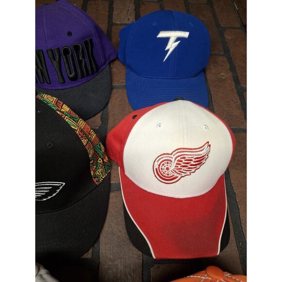 Mens Mixed Hat Lot Of 8 New York California Red Wings And More - Picture 3 of 6